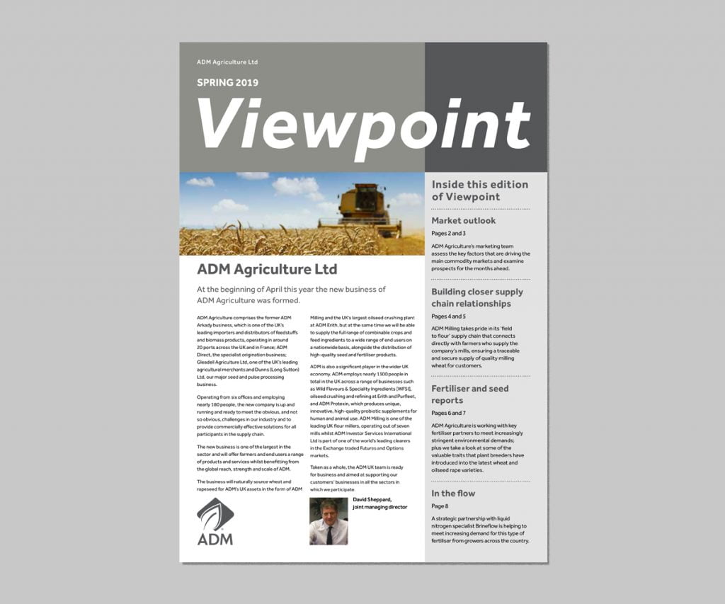 ADM Viewpoint Spring 2019 image - front page image only